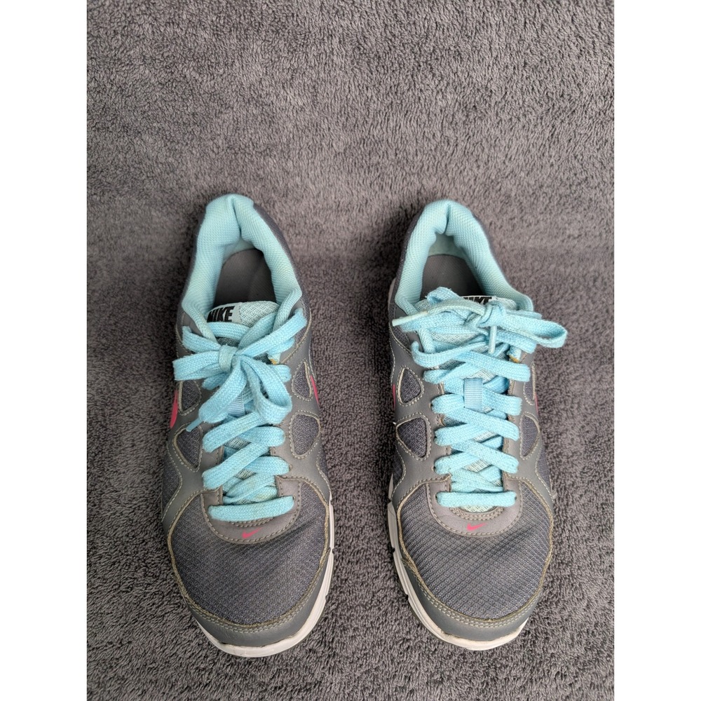 Nike Womens Revolution 2 Grey Pink Blue Running Shoes 488141-002 Size 8 - Picture 1 of 9